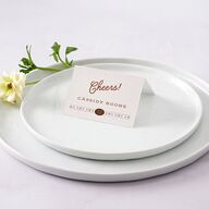Western I Do BBQ Place Cards Saddle Signature