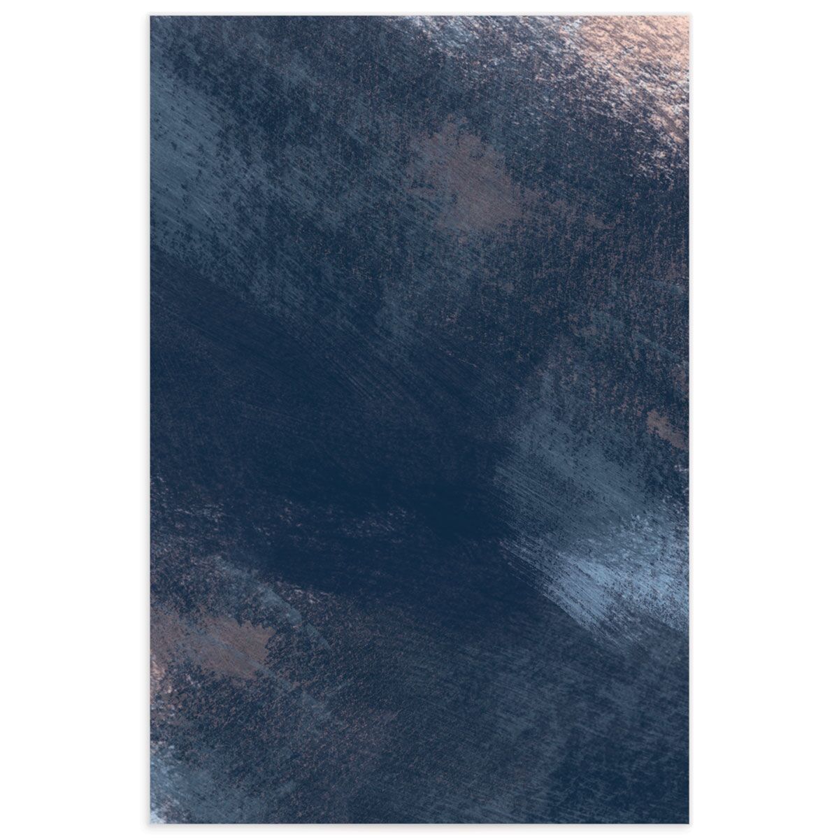 Modern Brushstroke Table Numbers Dark Navy Signature