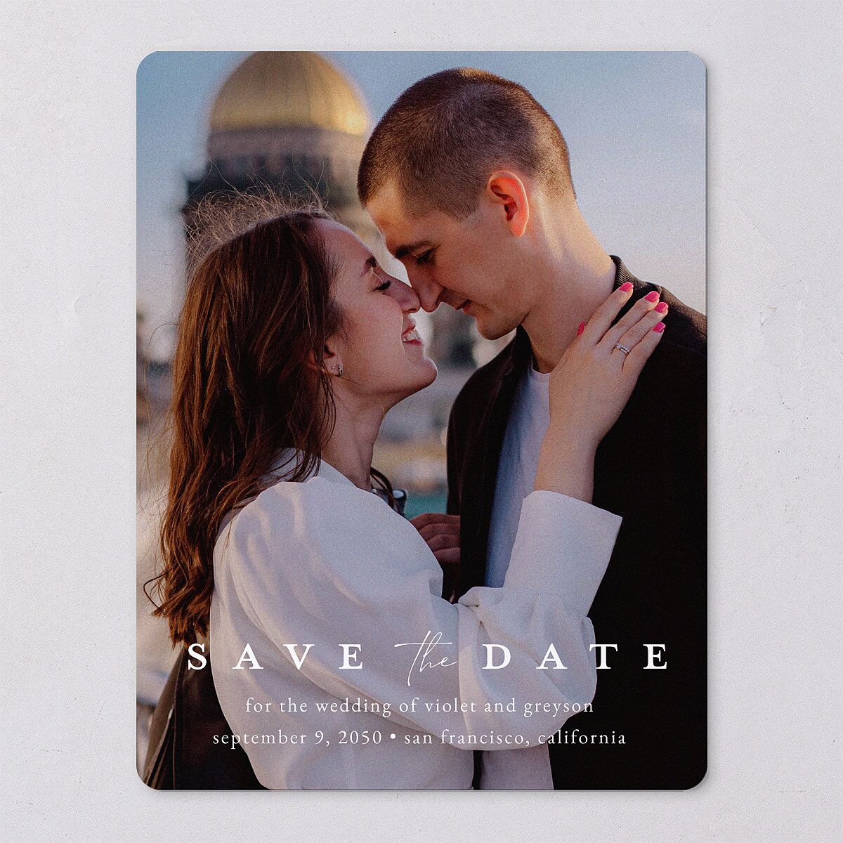 Ethereal Floral Save The Date Magnets — view 6