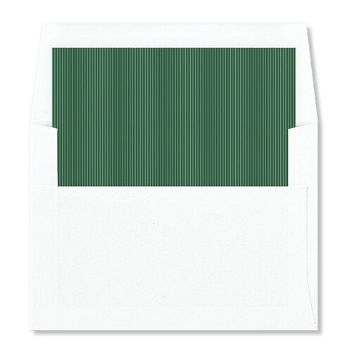 Romantic Vintage Luxury Foil Envelope Liners Emerald Standard
