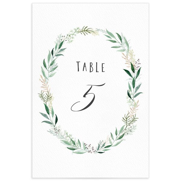 Rustic Wreath Table Numbers Eucalyptus Signature