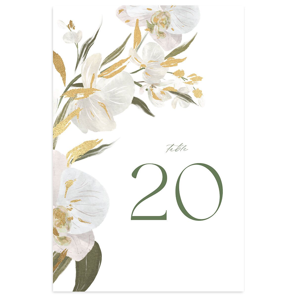 Elegant Orchid Table Numbers