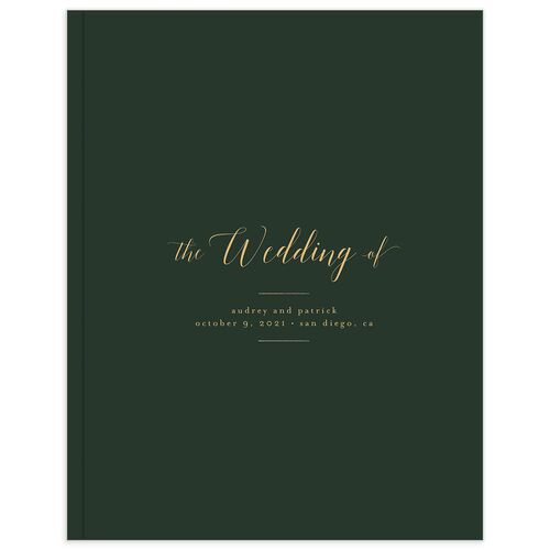 Marble Glamour Wedding Guest Book - 