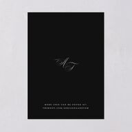 Classic Capture Wedding Invitations Midnight Signature Blank No Standard