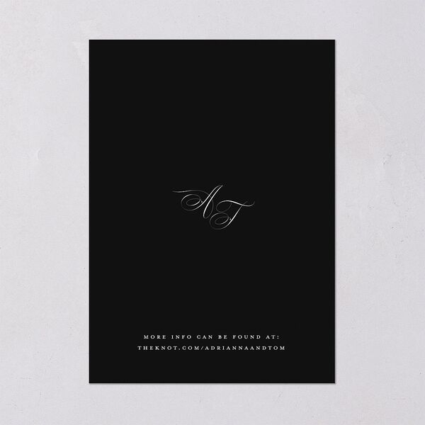 Classic Capture Wedding Invitations Midnight Signature Blank No Standard