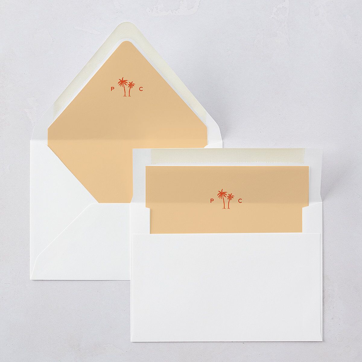 Cabana Stripes Euro Envelope Liners Pastel Blue Luxe