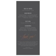 Elegant Industrial Wedding Programs Pure White Signature