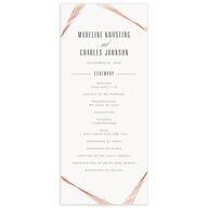 Elegant Industrial Wedding Programs Pure White Signature