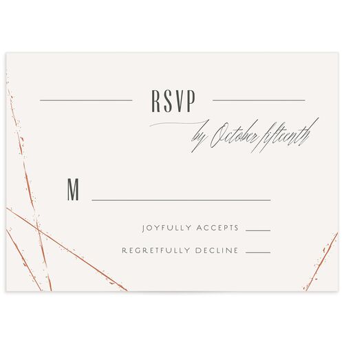Elegant Industrial Wedding Response Cards - 