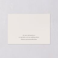 Wild Poppies Wedding Response Cards Pure White Signature