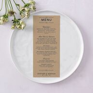 Vintage Mountain Menus Dusty Blue Signature