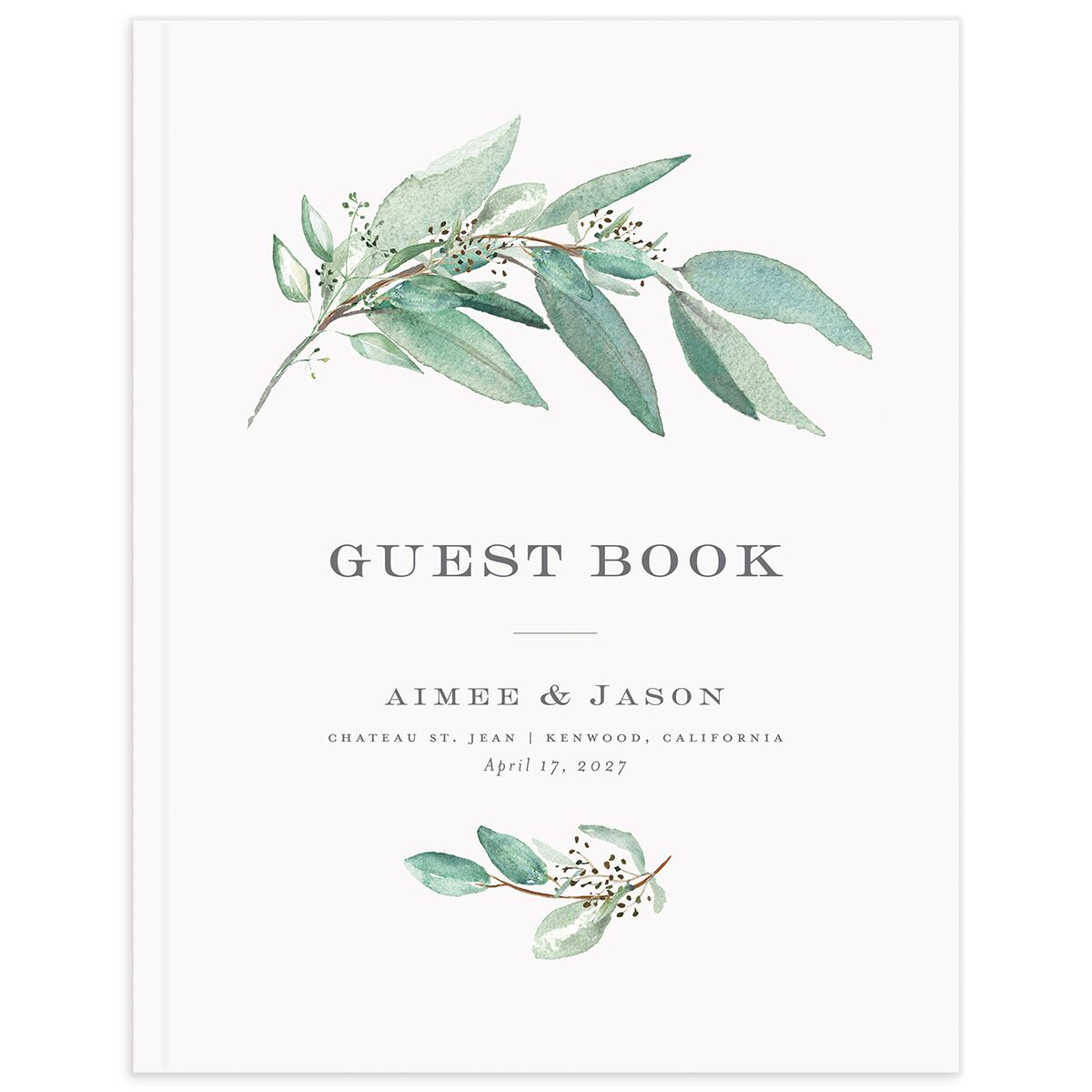 Lush Greenery Guest Book