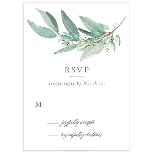 Lush Greenery Response Cards - 