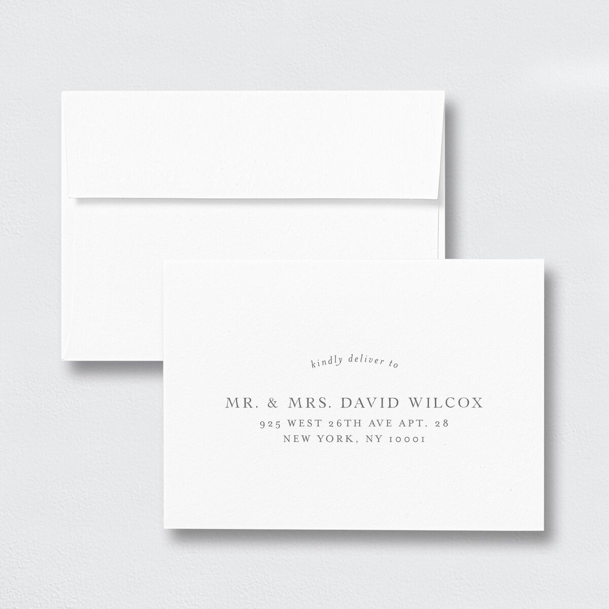 Lush Greenery Response Card Standard Envelopes White Standard Eucalyptus Return Address Signature