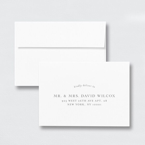 Lush Greenery Response Card Standard Envelopes White Standard Eucalyptus Return Address Signature