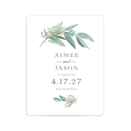 Lush Greenery Save The Date Magnets - 
