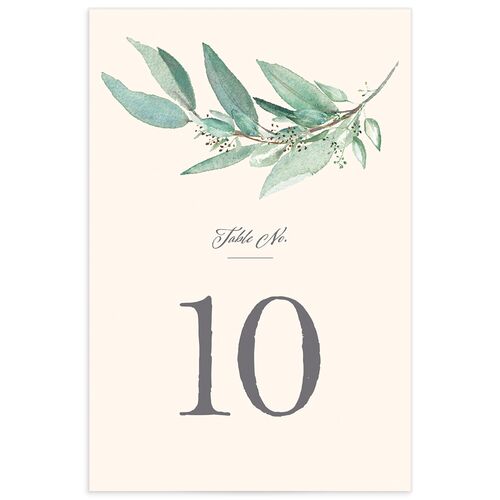 Lush Greenery Table Numbers Eucalyptus Signature