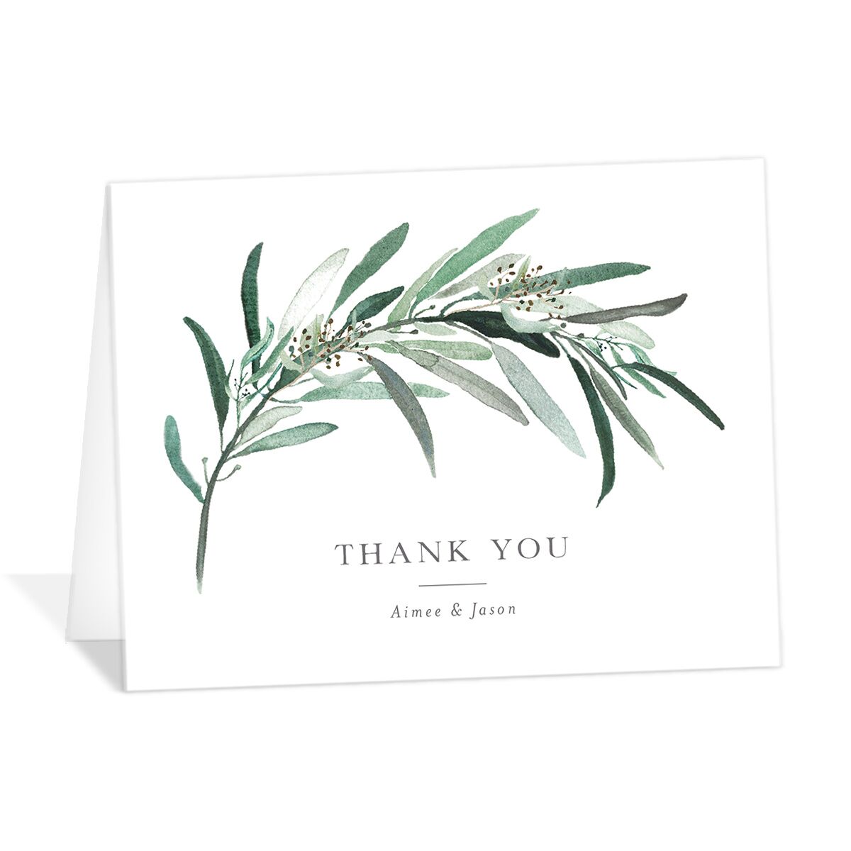 Lush Greenery Thank You Cards