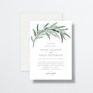Lush Greenery Wedding Invitations Eucalyptus Signature No