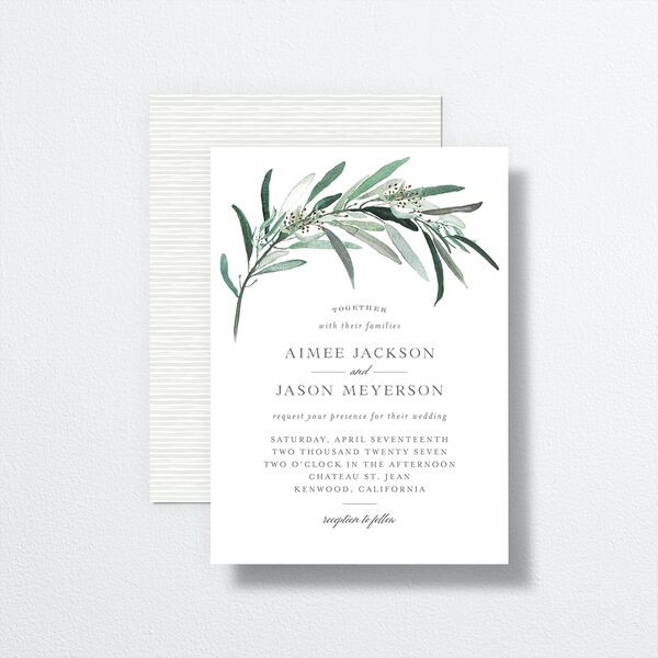 Lush Greenery Wedding Invitations Eucalyptus Signature No