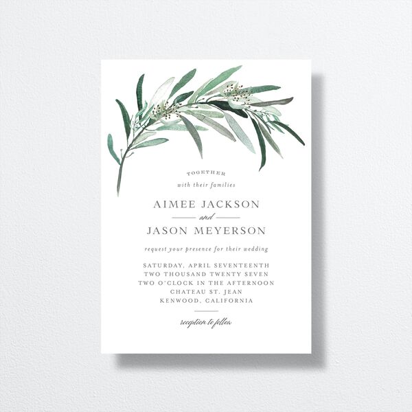 Lush Greenery Wedding Invitations Eucalyptus Signature No