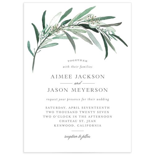 Lush Greenery Wedding Invitations - 
