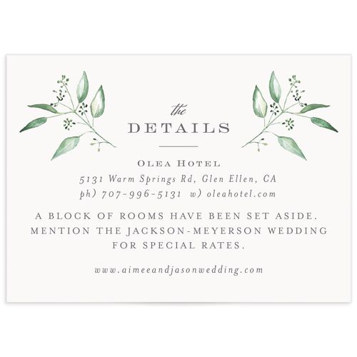 Painted Branch Wedding Enclosure Cards
