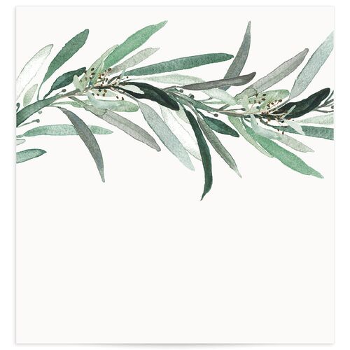 Painted Branch Envelope Liners - Green