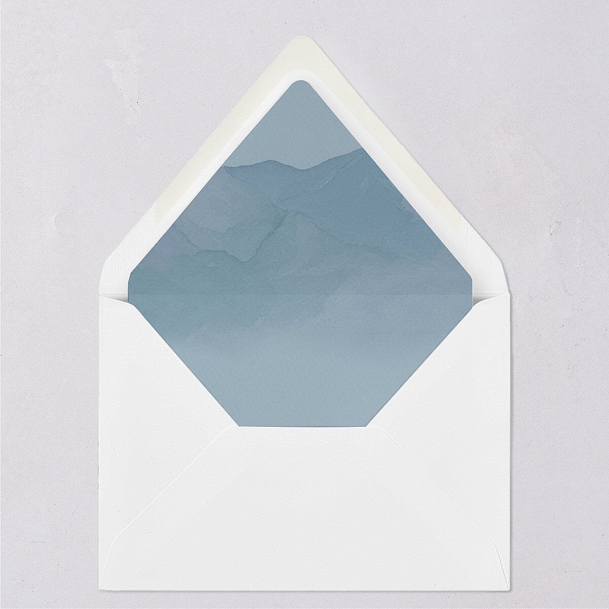 Mountain Wildflowers Euro Envelope Liners Dusty Blue Luxe