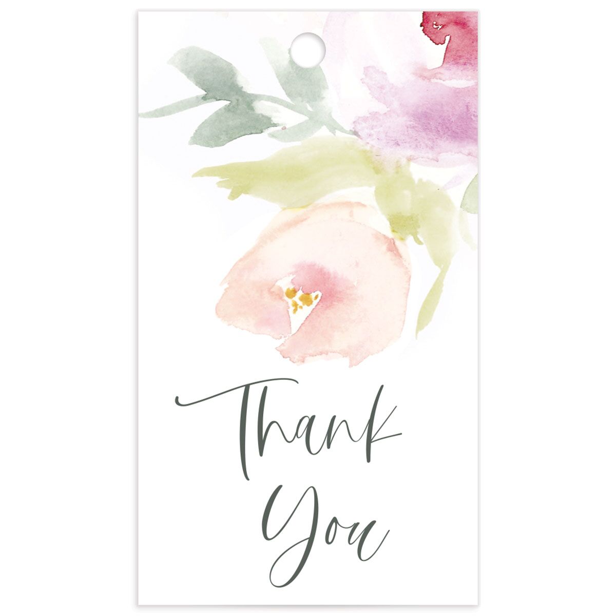 Romantic Watercolor Favor Gift Tags