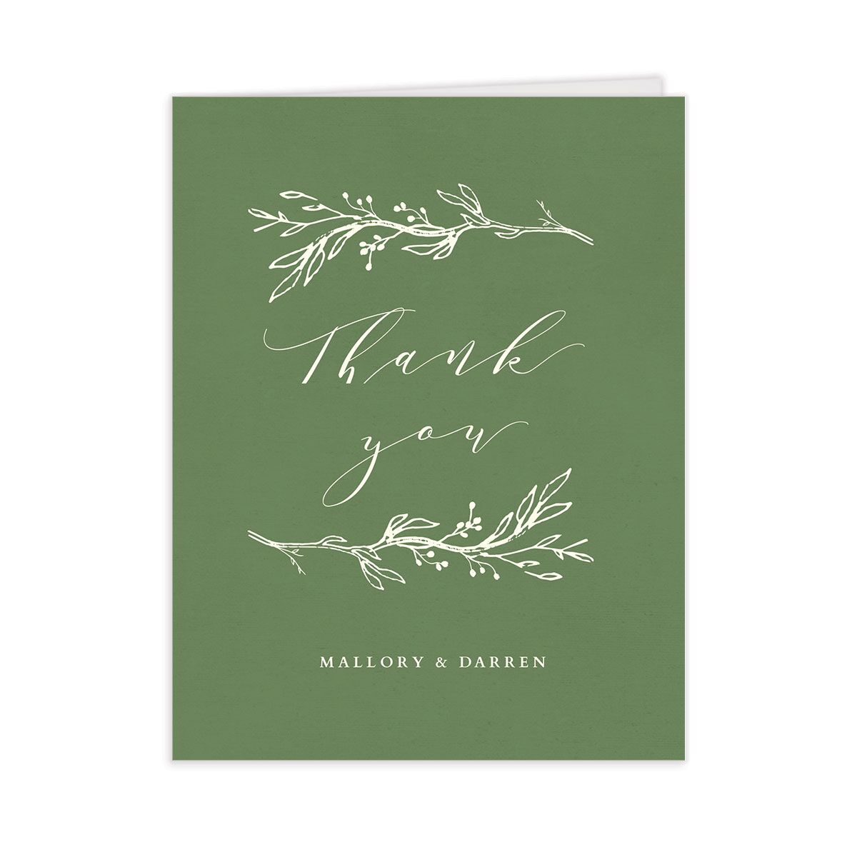 Rustic Elegance Thank You Cards
