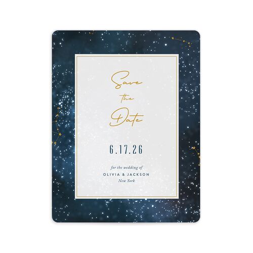 Starry Night Save The Date Magnets - Blue