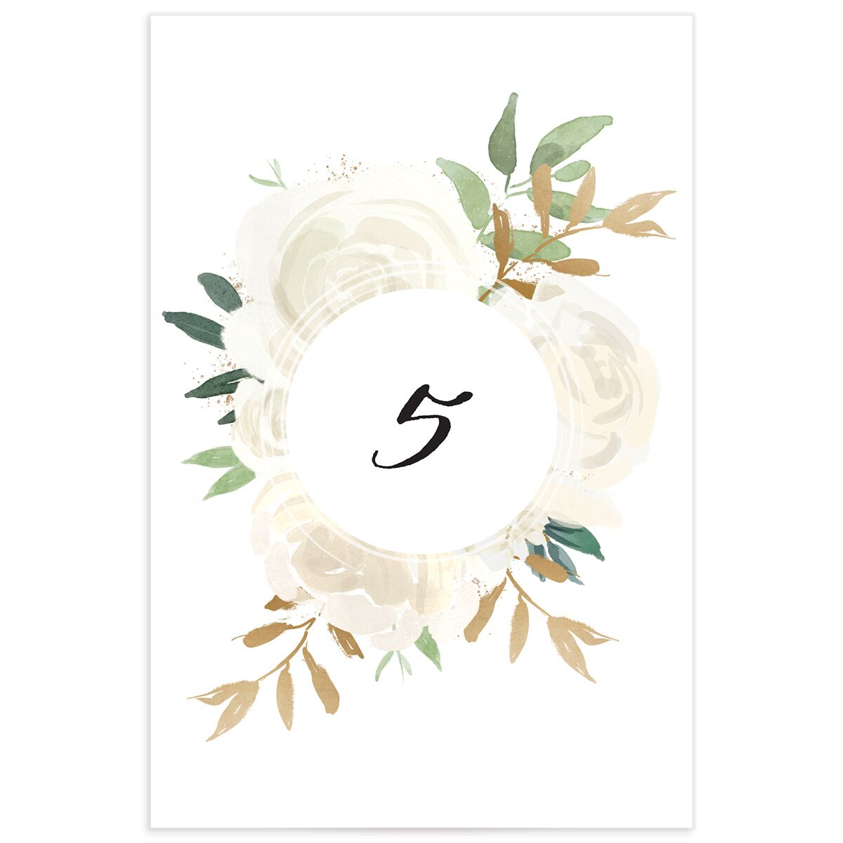 Floral Bouquet Table Numbers