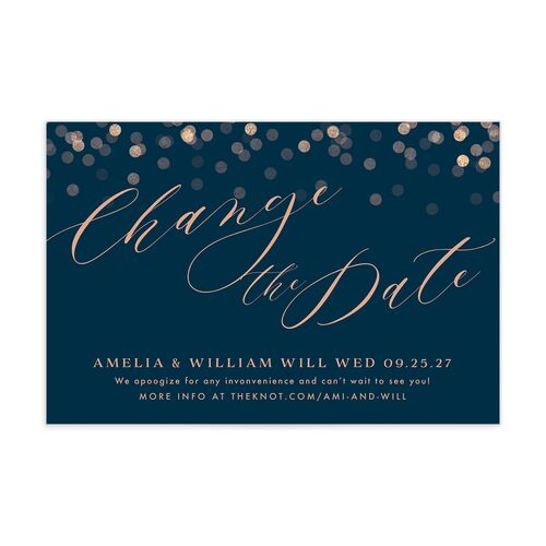 Elegant Glow Change the Date Postcards - 