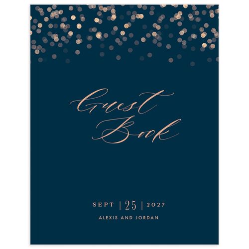 Elegant Glow Wedding Guest Book - 