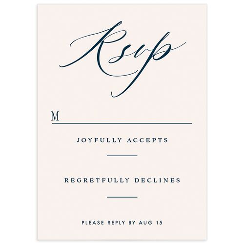 Elegant Glow Wedding Response Cards - 