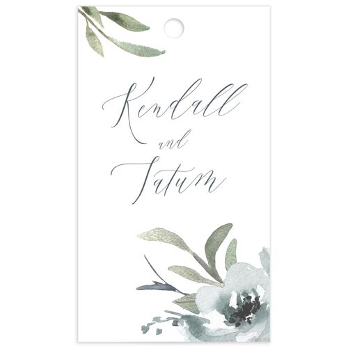 Muted Floral Favor Gift Tags - 