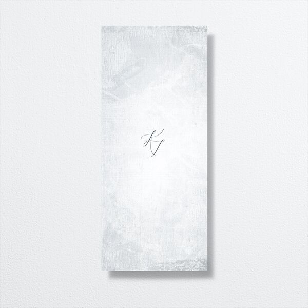 Muted Floral Menus Dusty Blue Signature