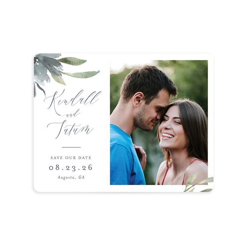Muted Floral Save The Date Magnets