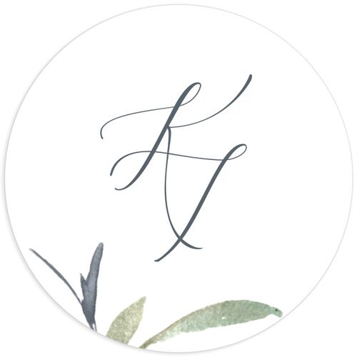 Muted Floral Wedding Stickers - 