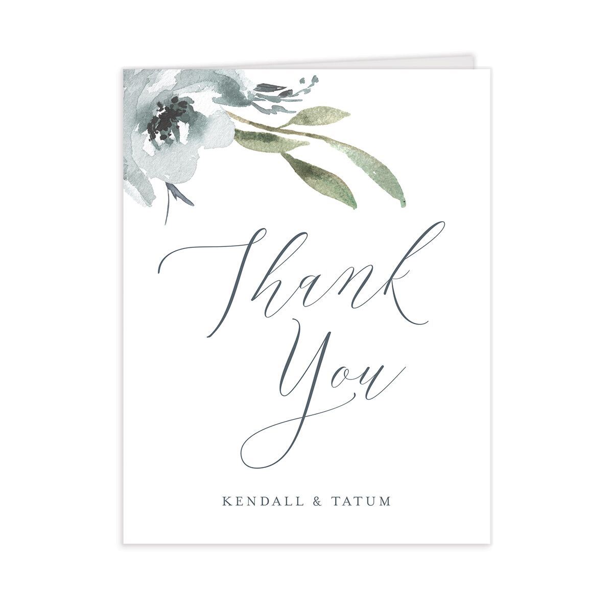 Muted Floral Thank You Cards