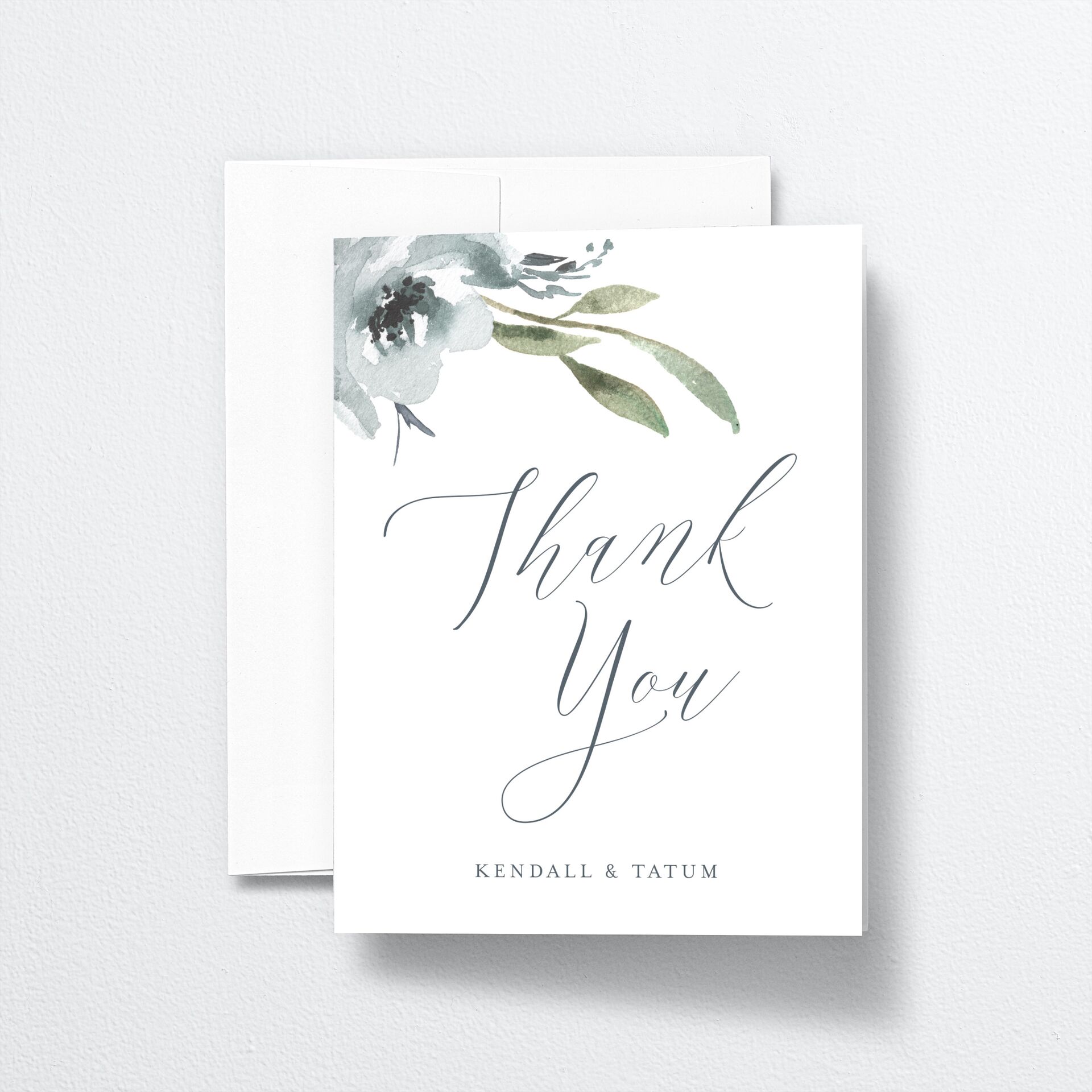 Muted Floral Thank You Cards — view 1