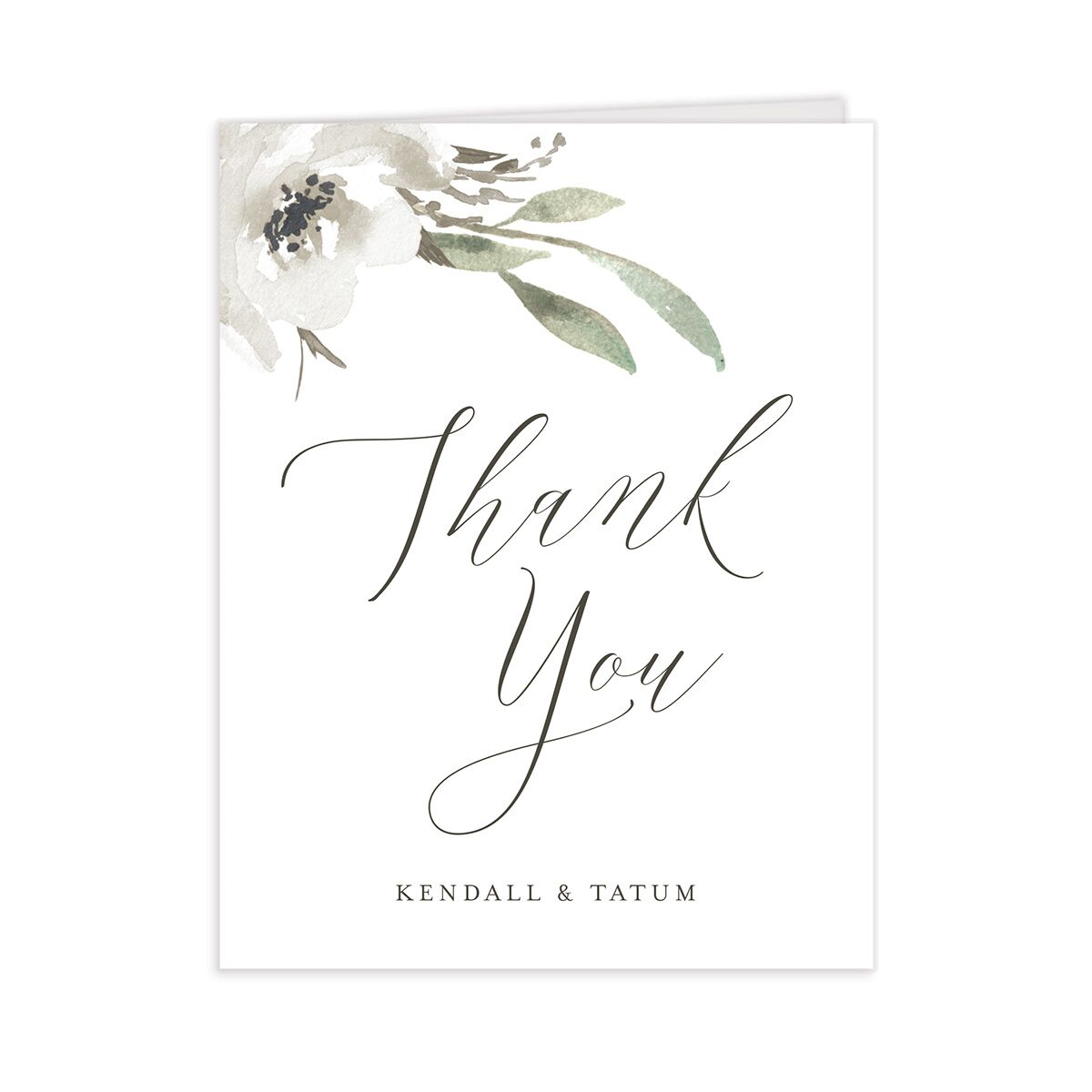Muted Floral Thank You Cards