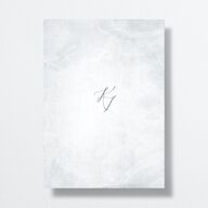 Muted Floral Wedding Invitations  Dusty Blue Signature No Standard