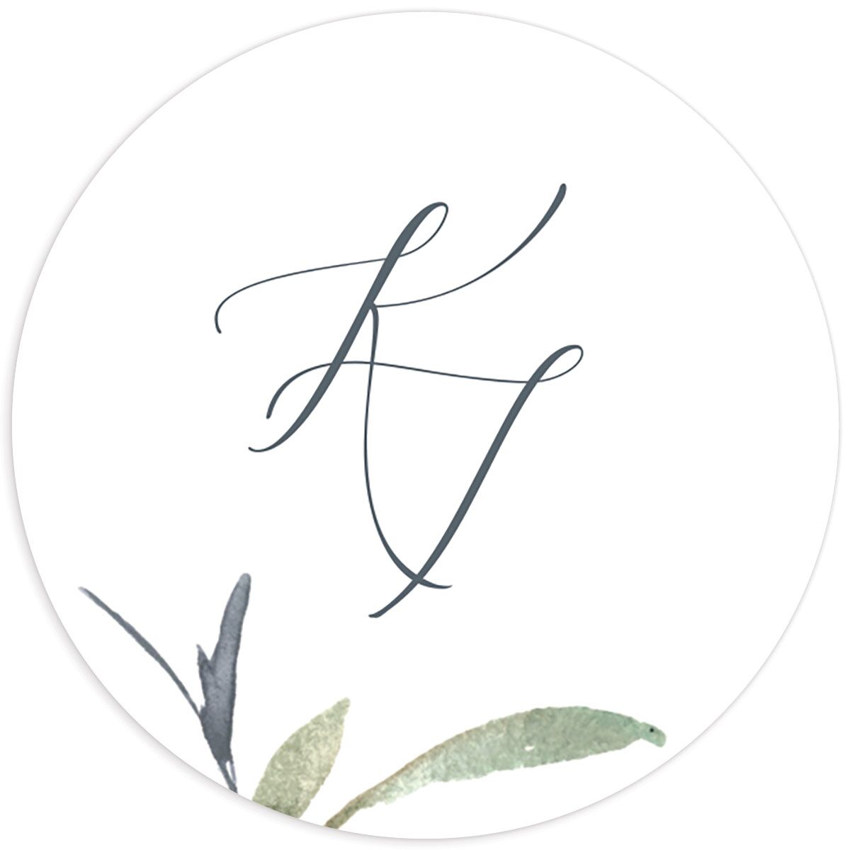 Breezy Botanical Wedding Stickers