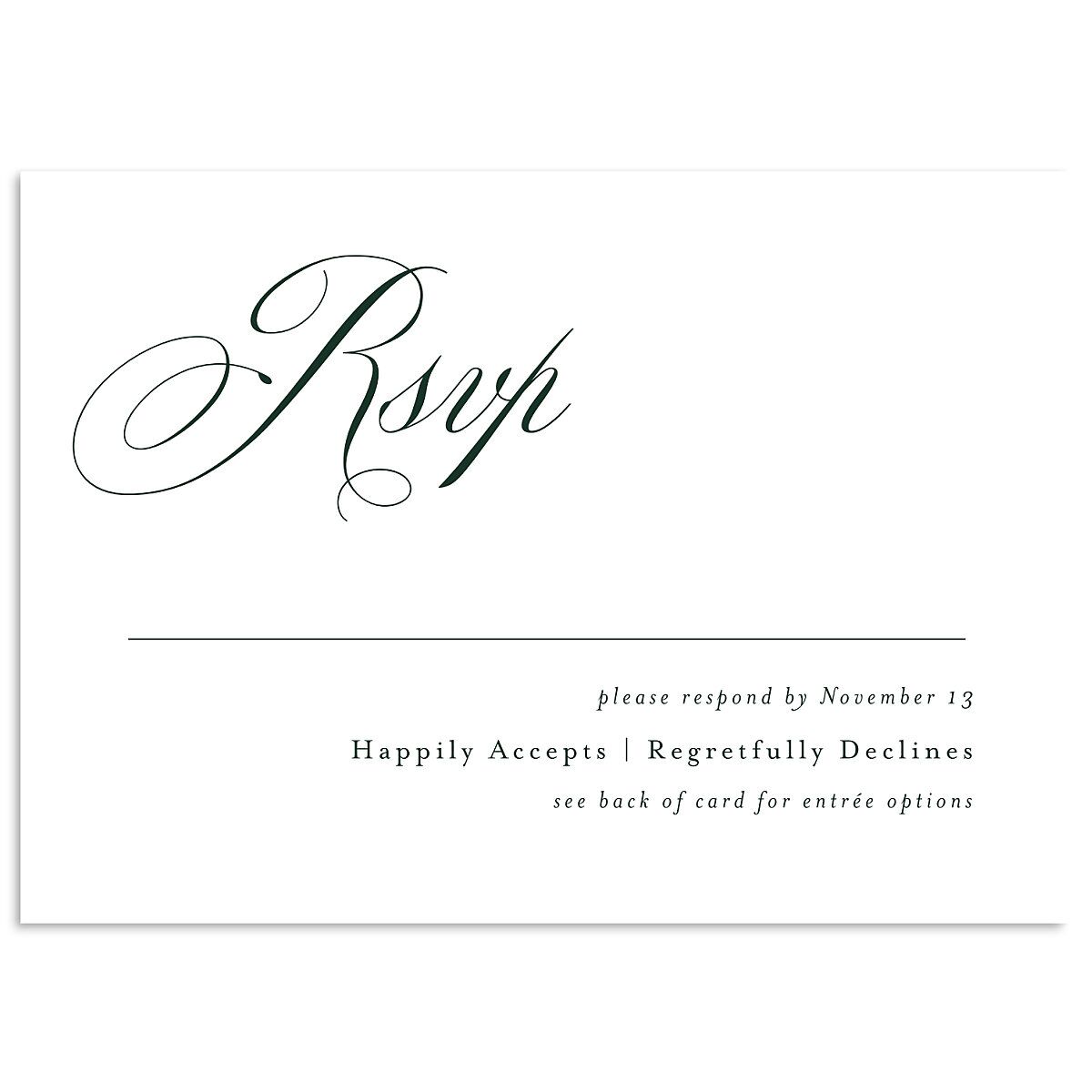 Eternal Love Wedding Response Cards