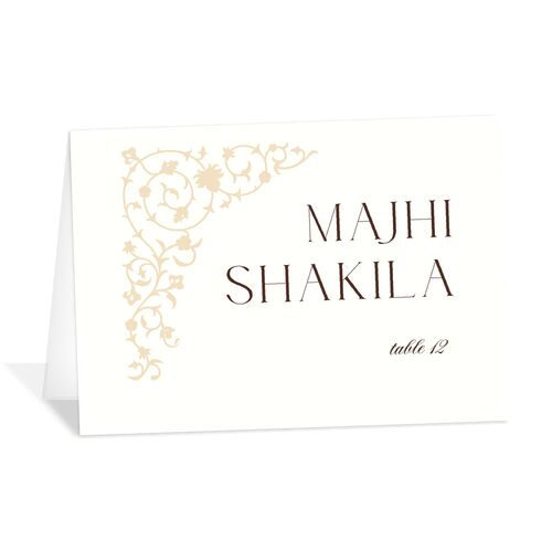 Ornate Threshold Place Cards Cotton Signature