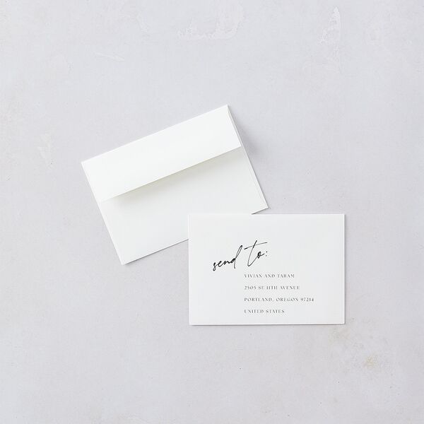 Just Love Wedding Response Cards Gold Sheer Lilac Signature Standard