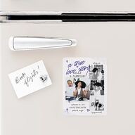 Mood Board Save The Date Magnets Sapphire Magnet Paper