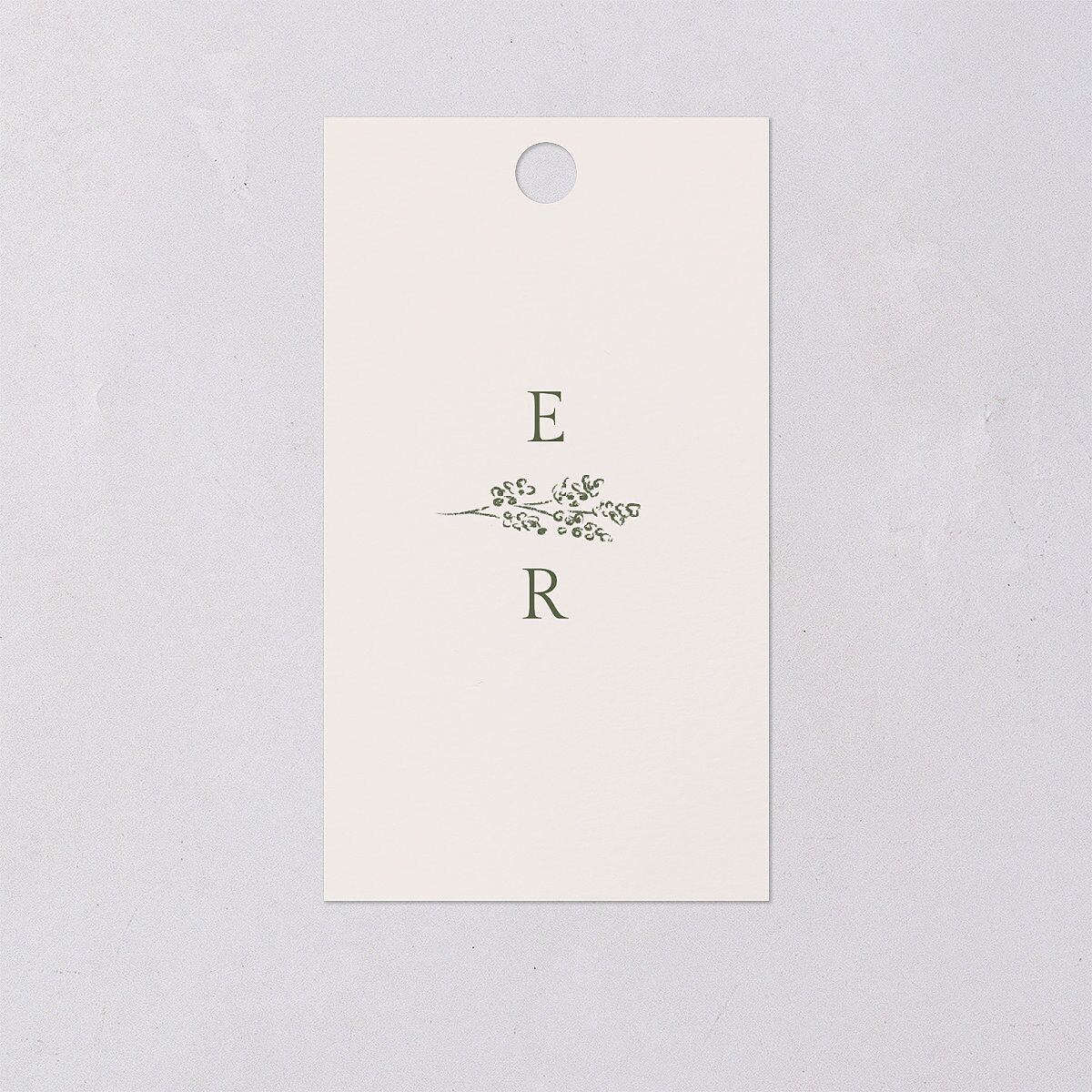 Vintage Botanical Sketch Favor Gift Tags Dark Camo Signature
